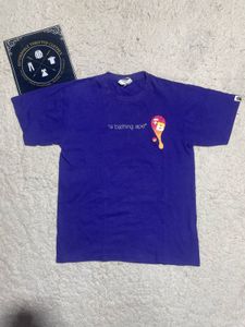 bape  Purple Graphic T-Shirt