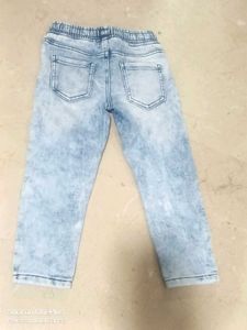 Acid Wash Denim Jogger Jeans