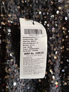 ✨ Forever 21 Grey-Blue Velvet Sequin Dress