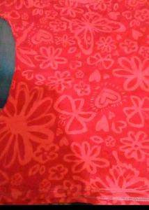 Cute Red Floral Print Top