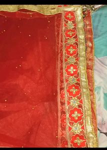 Red &amp; Gold Dupatta