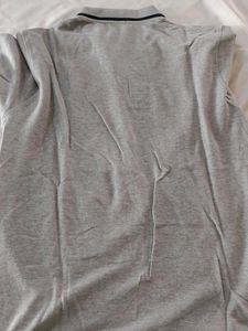 Men's Grey Polo Shirt with Golf Emblem