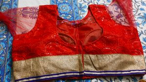 Red PARTY WEAR BLOUSE