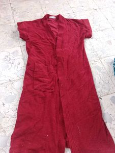 Cozy Red Bathrobe