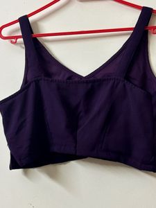 Purple palazzo with shrug set