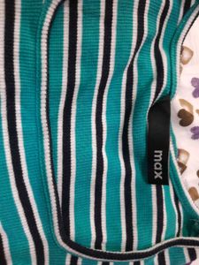 Striped Square Neck Top