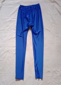 Blue Shiny Leggings
