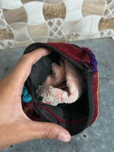 Embroidered Peacock Sling Bag