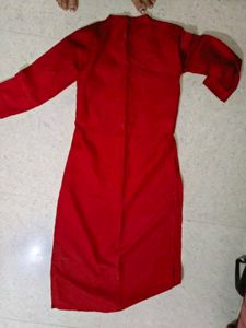libas women maroon solid stright kurta