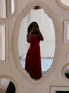 Viral Corset Red A-line Dress