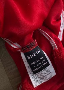 Mesh Red Bodycon Mini Dress