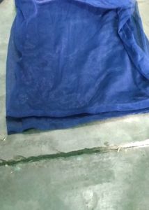 Blue Colour Bhoot He Khubsurt Cut Daana Work Plazo