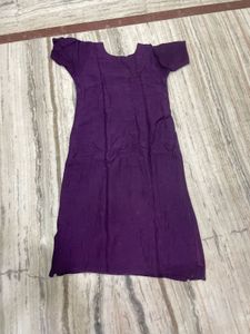 Elegant Purple Embroidered Kurta Set