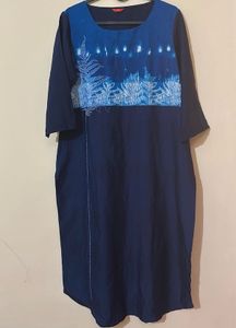 W Elegant Blue Kurta