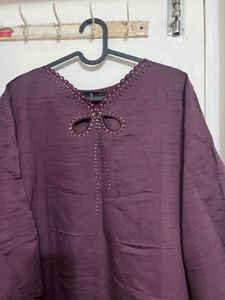 Elegant Purple Kurta Set
