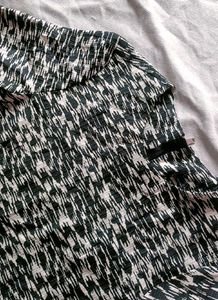 Patterned Mini Shift Dress