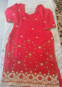 punjabi style Kameej with Gold Embroidery