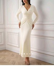 Savana Elegant White Maxi Dress
