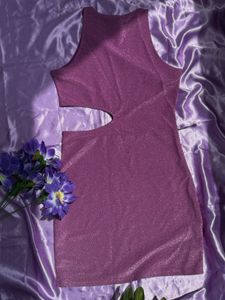Sparkly Cutout Mini Dress