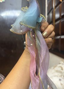 Elegant Bow Hair Clip with Pearls