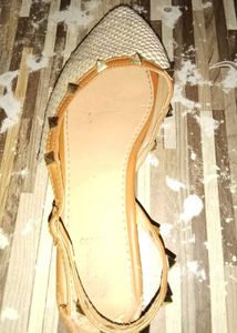 Studded Slingback Flats 36 Size