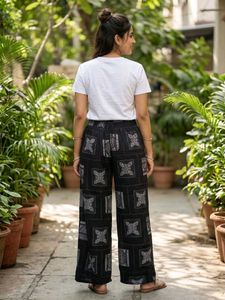 Stylish Black Printed Palazzo Pants