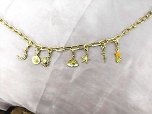 Chunky Gold Anti tarnish Chain Charm Necklace