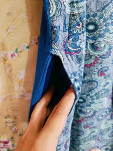 Comfortable Blue Printed Night tshirt
