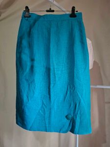 Stunning Blue Midi Skirt