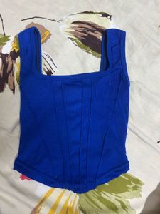 Royal Blue Corset Top