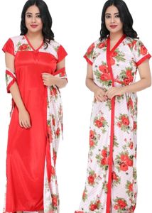 Satin Nighty/Women Robe