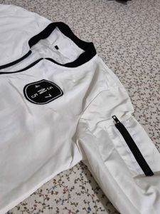 White Bomber Jacket 🔥 100% Unused