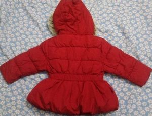 Cute Red Padded Kids Jacket