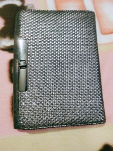 Silver Woven Clutch