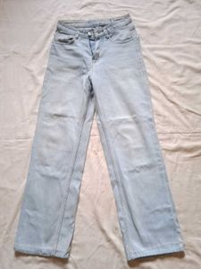 Light Wash Wide Leg Jeans