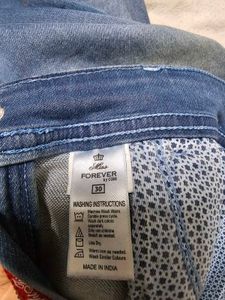 Blue Straight Fit Jeans (30-32 waist)