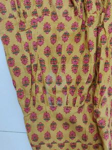 Yellow Printed Ethnic Skirt 💐🌸😚