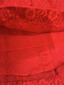Elegant Red Lace Dress
