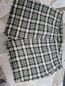 Black & White Plaid Shorts