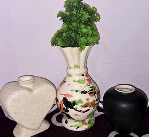 Set of 3 Ceramic Vases