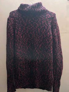 Guess Red Blend Knit Sweater