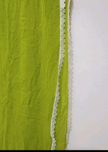 Lime Green Color Dupatta