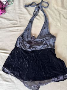 Sparkly Halter Neck Top