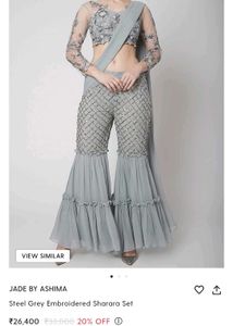 Beautiful Grey sharara set