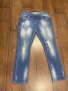 Evan London Distressed Denim Jeans