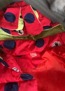 Cute Ladybug Puffer Jacket