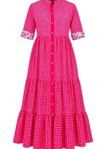 Elegant Pink Tiered Kurta