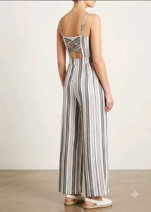 Striped Wide-Leg Jumpsuit
