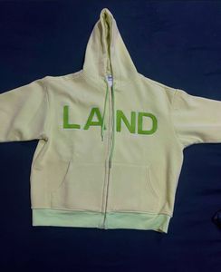 Yellow LAND Zip-Up Hoodie
