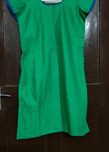 Green Embroidered Kurta Set